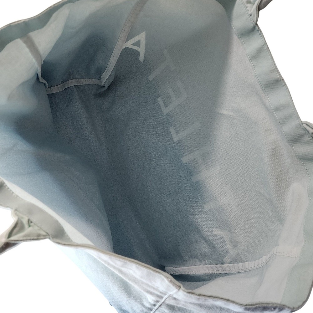Athleta Tote Bag Blue Ombre Canvas Logo Beach‎ Yoga Athleisure Weekend Shopping - Picture 7 of 7